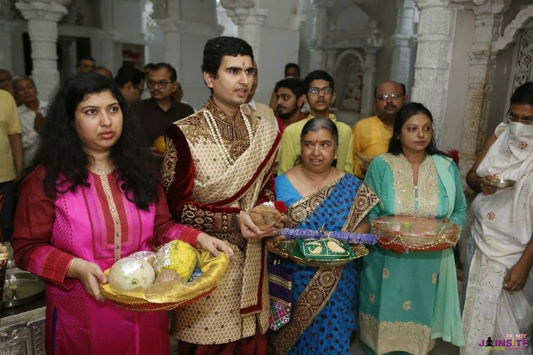 A brahmin guy.Taking diksha